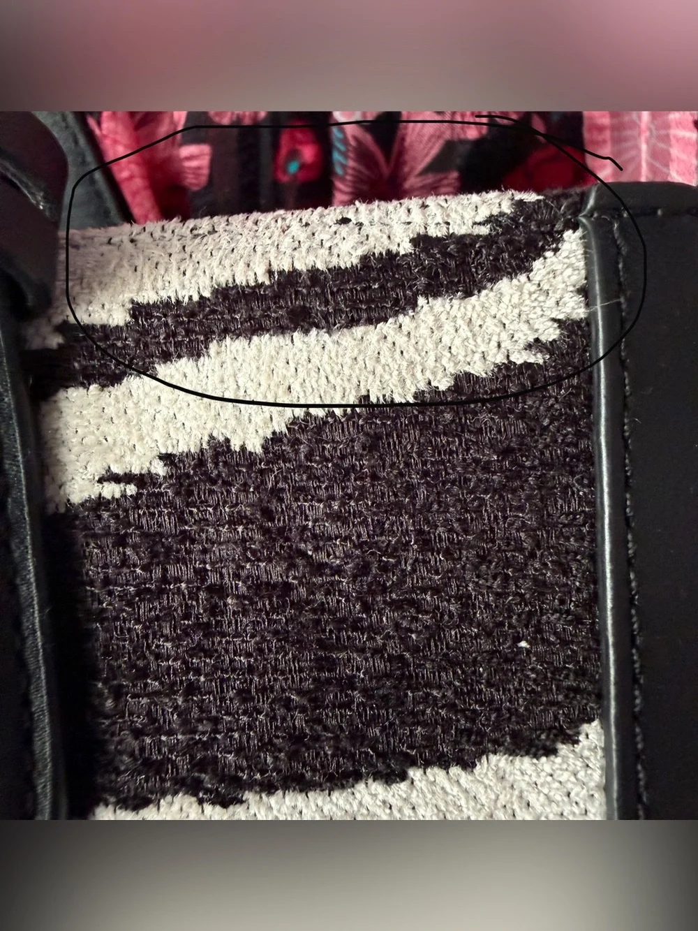 Kate Spade Manhattan Bold Zebra Boucle Jacquard Small Tote Bag